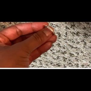 10k white gold wedding/engagement band